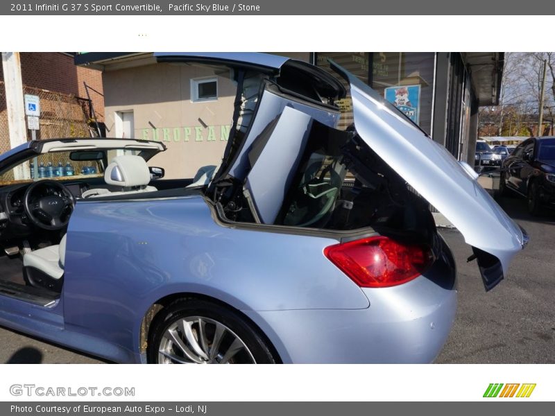 Pacific Sky Blue / Stone 2011 Infiniti G 37 S Sport Convertible