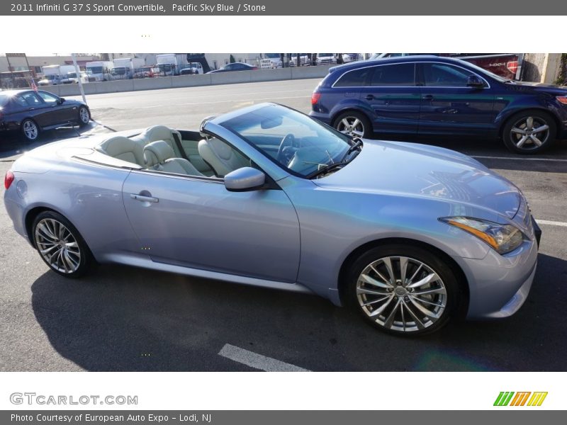 Pacific Sky Blue / Stone 2011 Infiniti G 37 S Sport Convertible