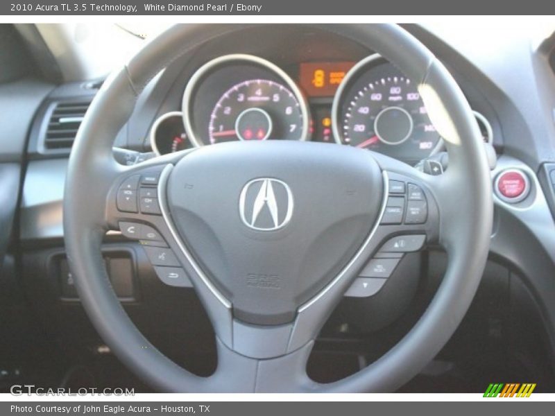 White Diamond Pearl / Ebony 2010 Acura TL 3.5 Technology