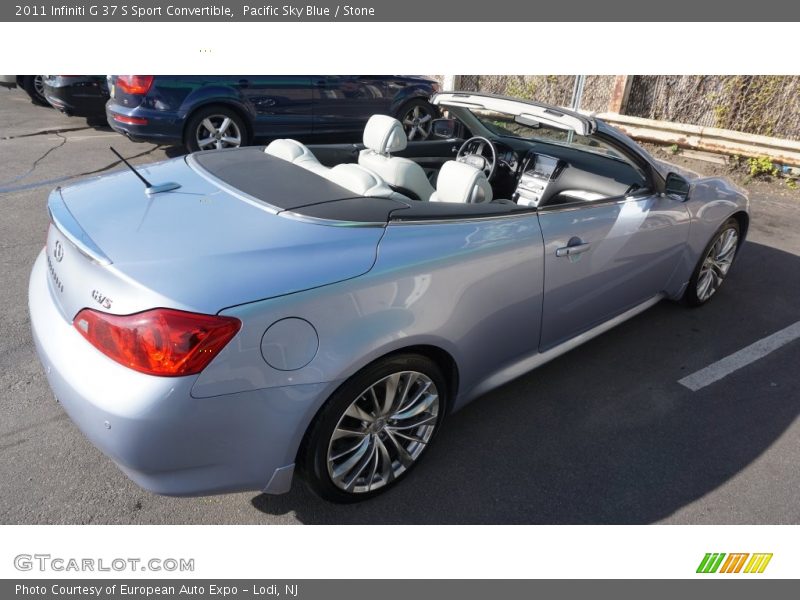 Pacific Sky Blue / Stone 2011 Infiniti G 37 S Sport Convertible