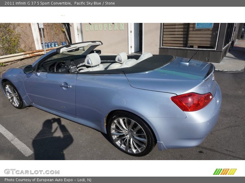 Pacific Sky Blue / Stone 2011 Infiniti G 37 S Sport Convertible