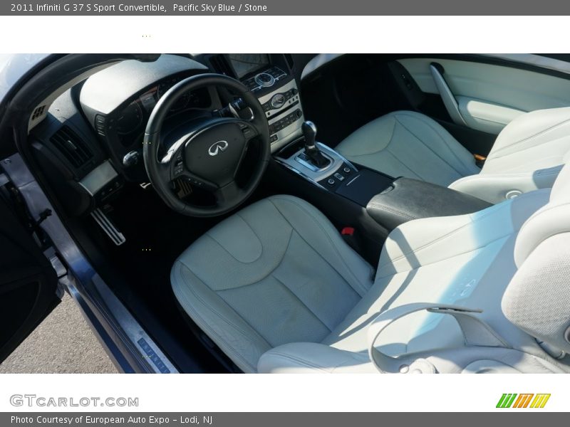 Pacific Sky Blue / Stone 2011 Infiniti G 37 S Sport Convertible