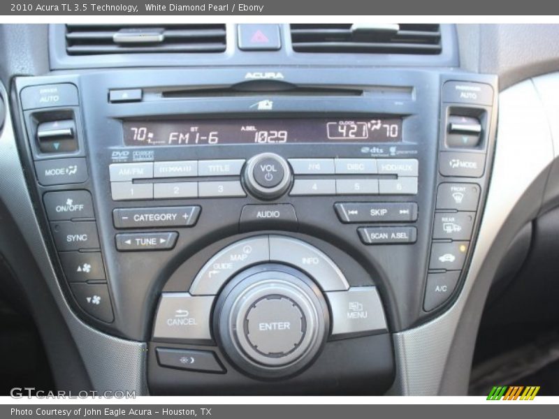 White Diamond Pearl / Ebony 2010 Acura TL 3.5 Technology