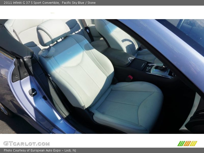 Pacific Sky Blue / Stone 2011 Infiniti G 37 S Sport Convertible