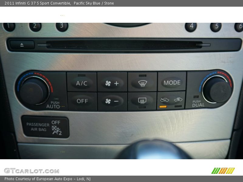 Pacific Sky Blue / Stone 2011 Infiniti G 37 S Sport Convertible