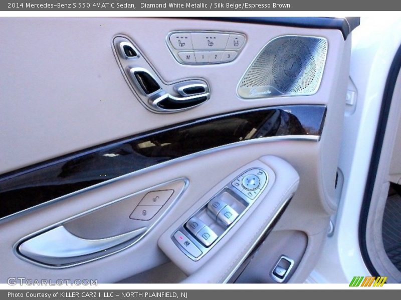Diamond White Metallic / Silk Beige/Espresso Brown 2014 Mercedes-Benz S 550 4MATIC Sedan