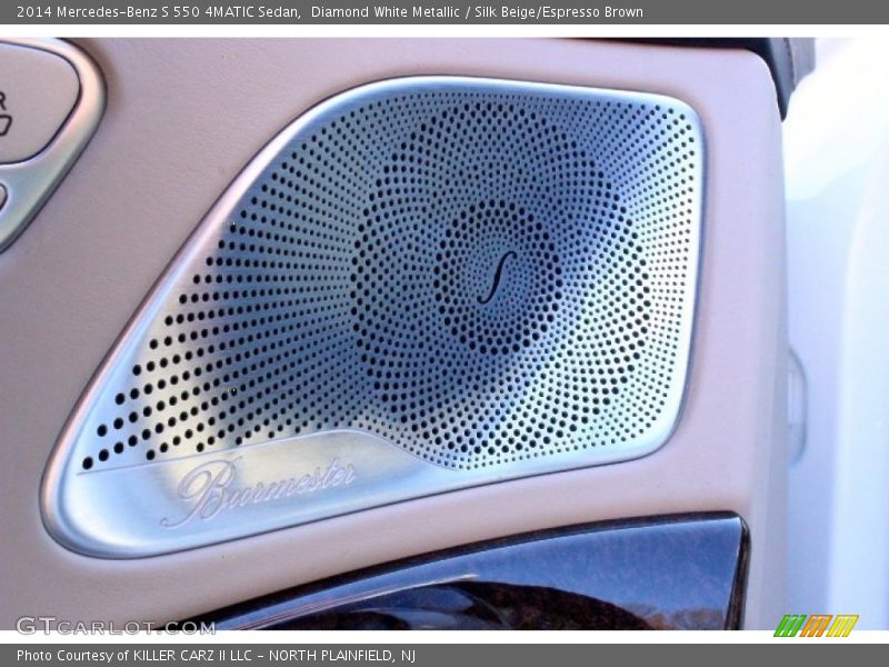 Diamond White Metallic / Silk Beige/Espresso Brown 2014 Mercedes-Benz S 550 4MATIC Sedan