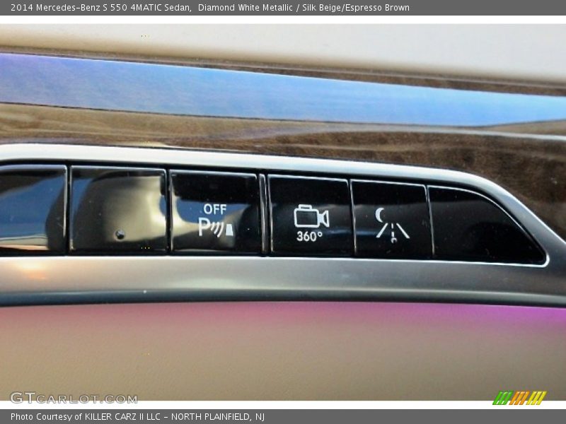 Diamond White Metallic / Silk Beige/Espresso Brown 2014 Mercedes-Benz S 550 4MATIC Sedan