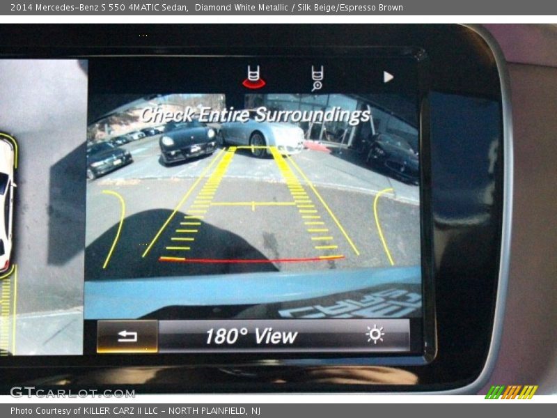 Diamond White Metallic / Silk Beige/Espresso Brown 2014 Mercedes-Benz S 550 4MATIC Sedan