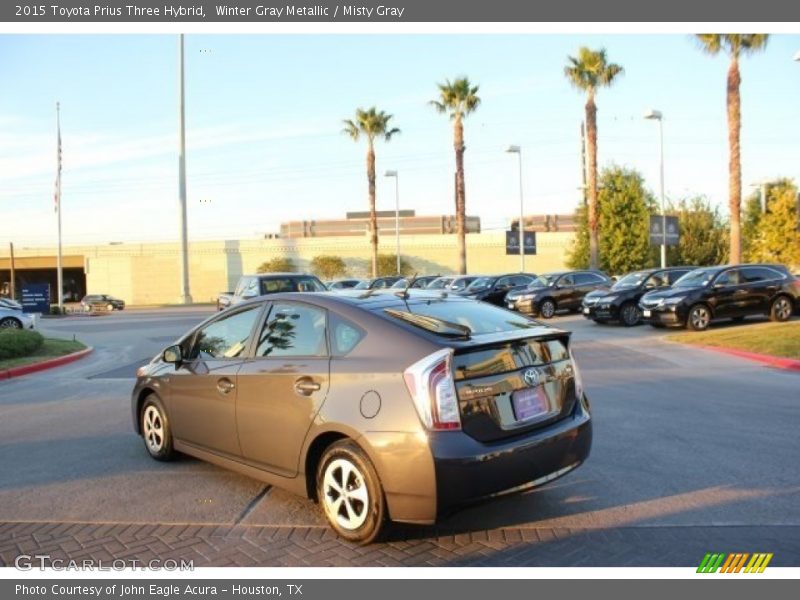 Winter Gray Metallic / Misty Gray 2015 Toyota Prius Three Hybrid