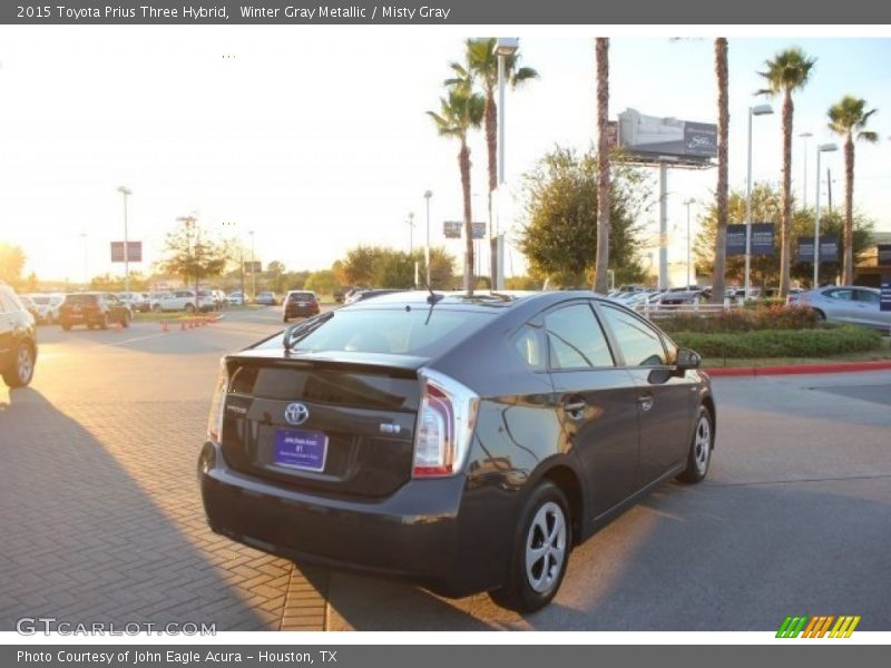 Winter Gray Metallic / Misty Gray 2015 Toyota Prius Three Hybrid