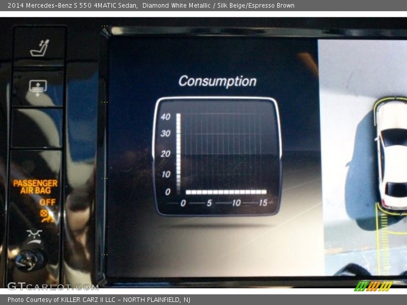 Diamond White Metallic / Silk Beige/Espresso Brown 2014 Mercedes-Benz S 550 4MATIC Sedan