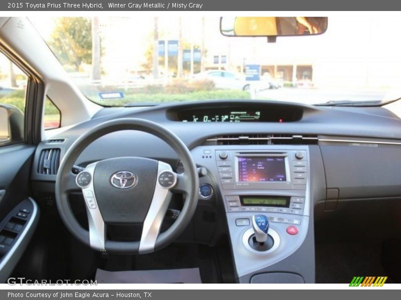 Winter Gray Metallic / Misty Gray 2015 Toyota Prius Three Hybrid