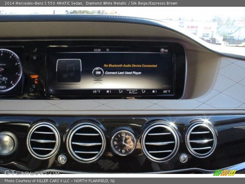 Diamond White Metallic / Silk Beige/Espresso Brown 2014 Mercedes-Benz S 550 4MATIC Sedan