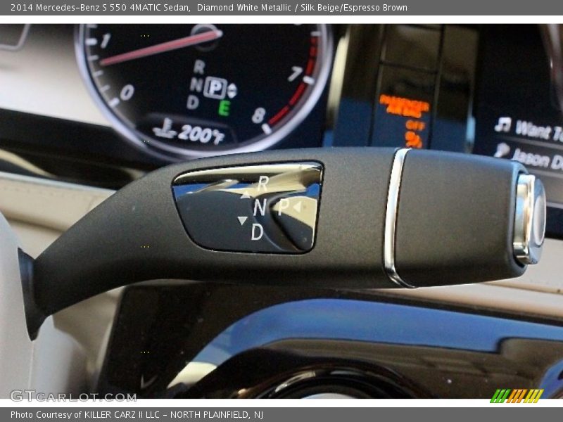 Diamond White Metallic / Silk Beige/Espresso Brown 2014 Mercedes-Benz S 550 4MATIC Sedan