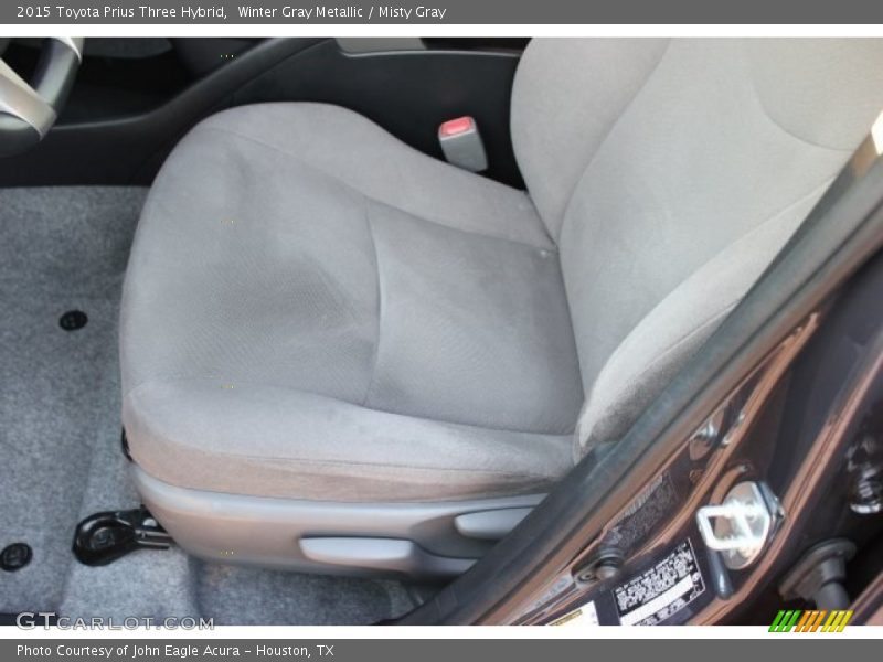 Winter Gray Metallic / Misty Gray 2015 Toyota Prius Three Hybrid