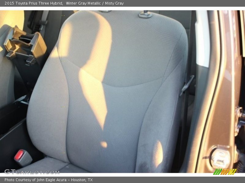 Winter Gray Metallic / Misty Gray 2015 Toyota Prius Three Hybrid