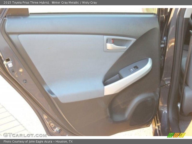 Winter Gray Metallic / Misty Gray 2015 Toyota Prius Three Hybrid