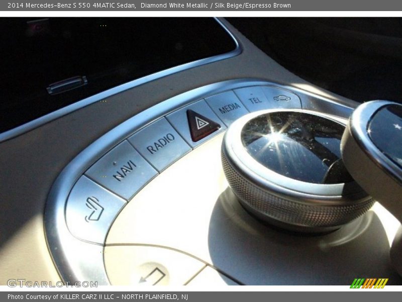 Diamond White Metallic / Silk Beige/Espresso Brown 2014 Mercedes-Benz S 550 4MATIC Sedan