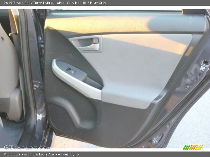 Winter Gray Metallic / Misty Gray 2015 Toyota Prius Three Hybrid