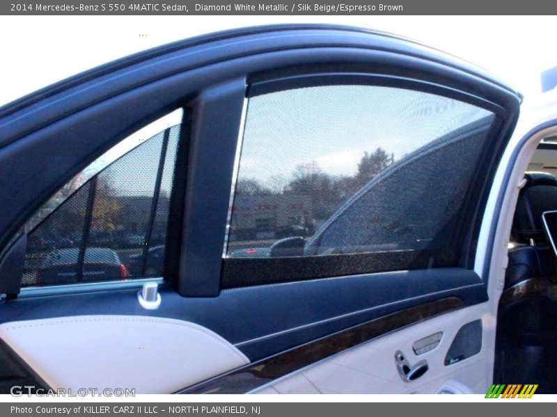 Diamond White Metallic / Silk Beige/Espresso Brown 2014 Mercedes-Benz S 550 4MATIC Sedan