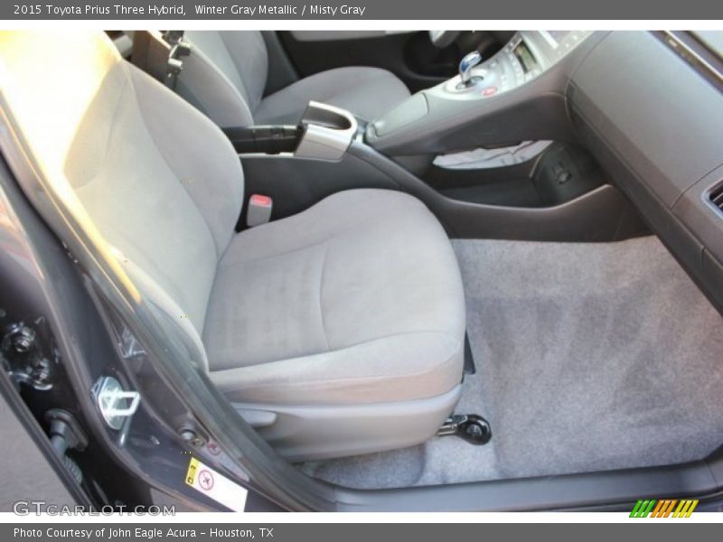Winter Gray Metallic / Misty Gray 2015 Toyota Prius Three Hybrid