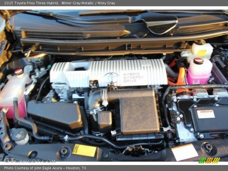 Winter Gray Metallic / Misty Gray 2015 Toyota Prius Three Hybrid