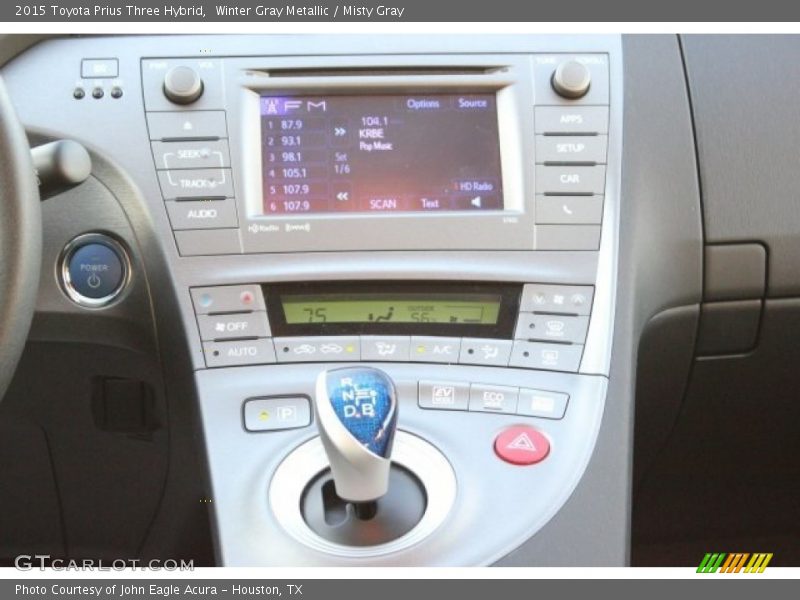Winter Gray Metallic / Misty Gray 2015 Toyota Prius Three Hybrid