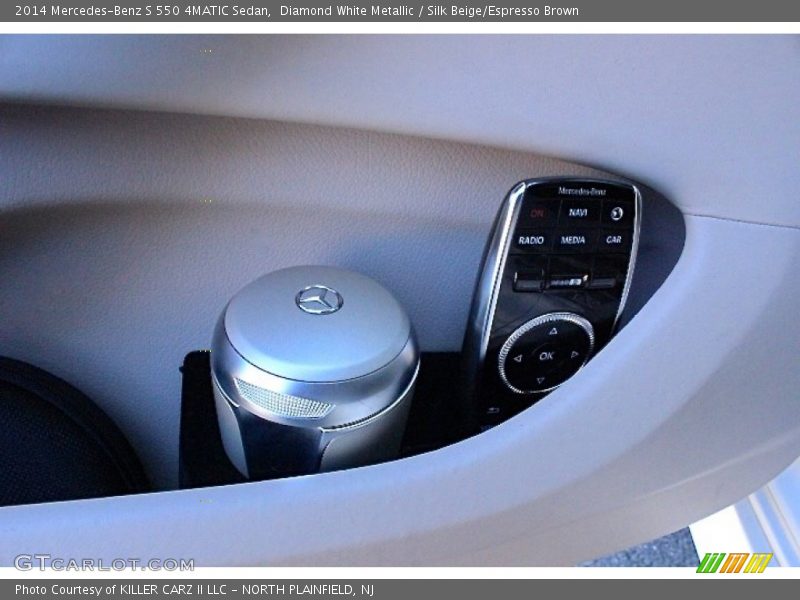 Diamond White Metallic / Silk Beige/Espresso Brown 2014 Mercedes-Benz S 550 4MATIC Sedan