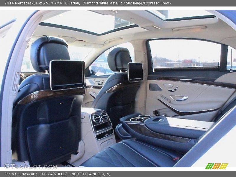 Diamond White Metallic / Silk Beige/Espresso Brown 2014 Mercedes-Benz S 550 4MATIC Sedan