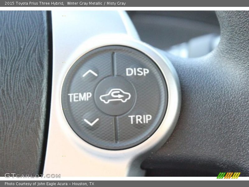 Winter Gray Metallic / Misty Gray 2015 Toyota Prius Three Hybrid