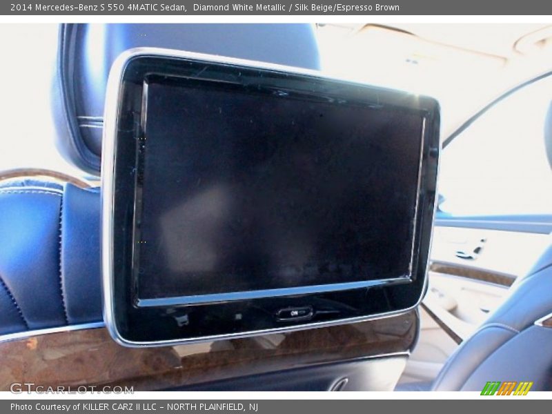 Diamond White Metallic / Silk Beige/Espresso Brown 2014 Mercedes-Benz S 550 4MATIC Sedan