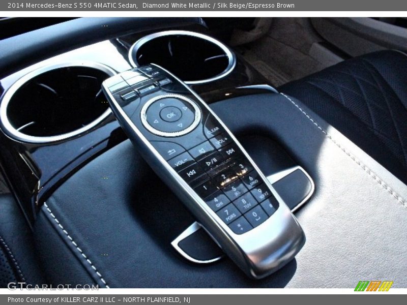 Diamond White Metallic / Silk Beige/Espresso Brown 2014 Mercedes-Benz S 550 4MATIC Sedan