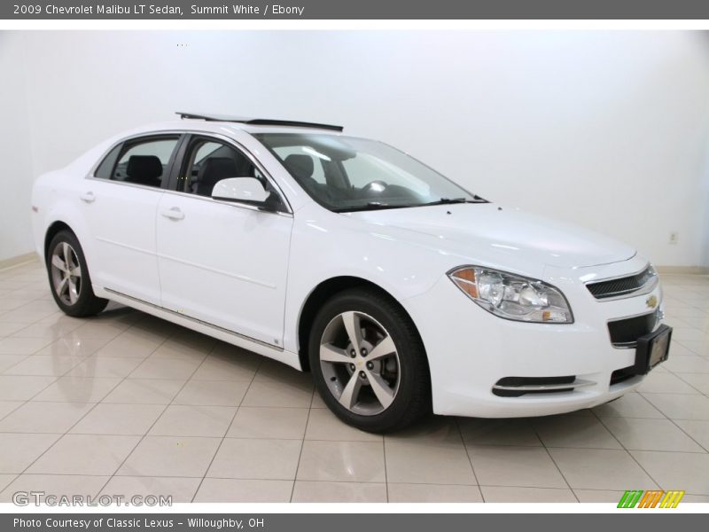 Summit White / Ebony 2009 Chevrolet Malibu LT Sedan