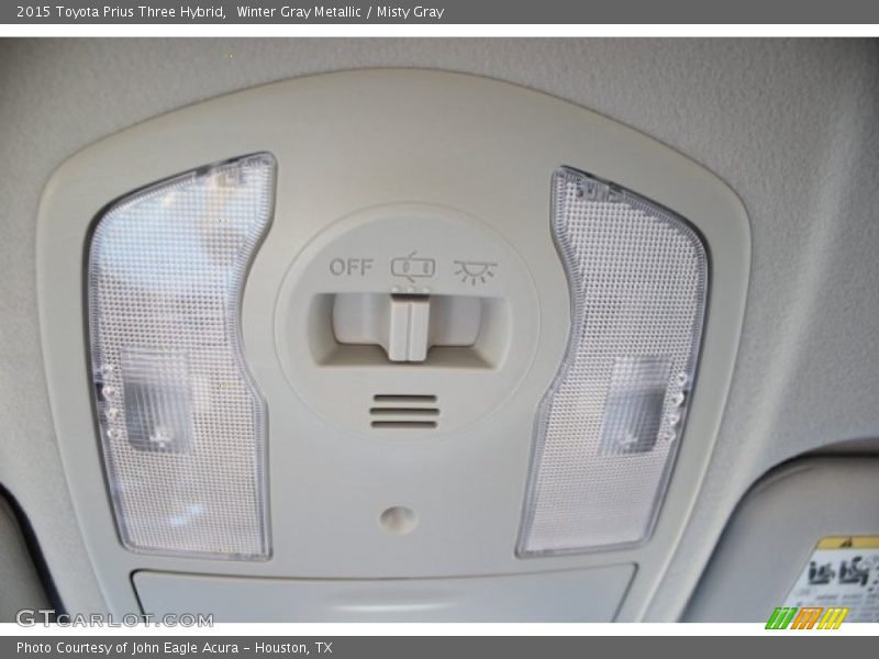 Winter Gray Metallic / Misty Gray 2015 Toyota Prius Three Hybrid