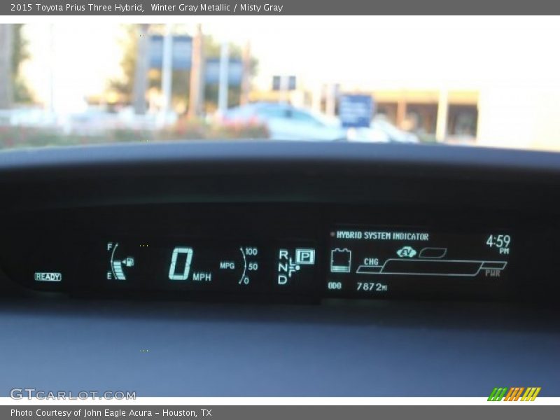 Winter Gray Metallic / Misty Gray 2015 Toyota Prius Three Hybrid