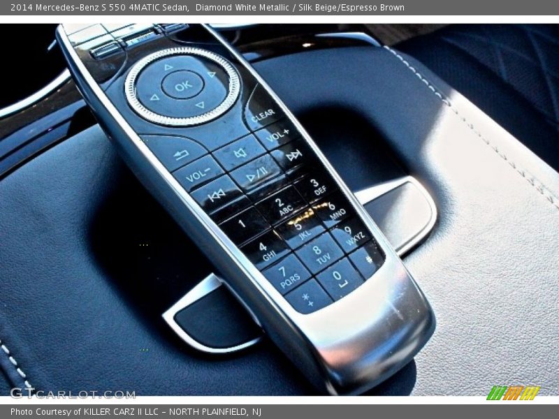 Diamond White Metallic / Silk Beige/Espresso Brown 2014 Mercedes-Benz S 550 4MATIC Sedan