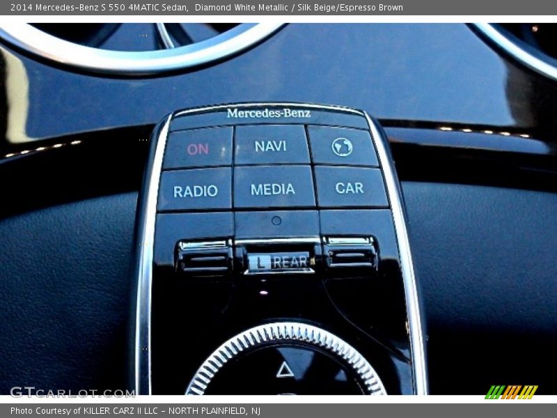 Diamond White Metallic / Silk Beige/Espresso Brown 2014 Mercedes-Benz S 550 4MATIC Sedan