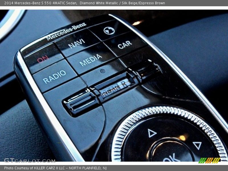 Diamond White Metallic / Silk Beige/Espresso Brown 2014 Mercedes-Benz S 550 4MATIC Sedan