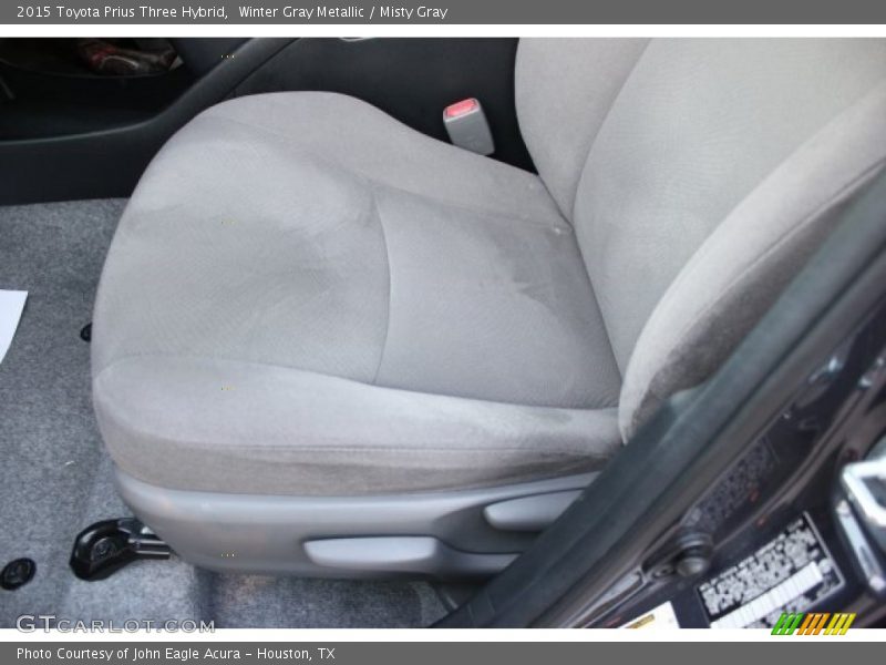 Winter Gray Metallic / Misty Gray 2015 Toyota Prius Three Hybrid