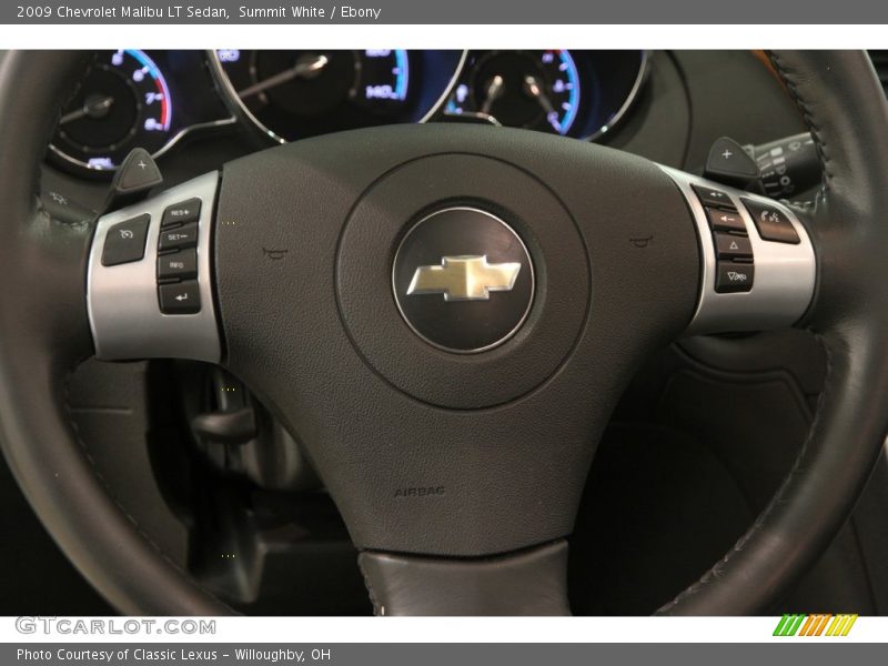 Summit White / Ebony 2009 Chevrolet Malibu LT Sedan