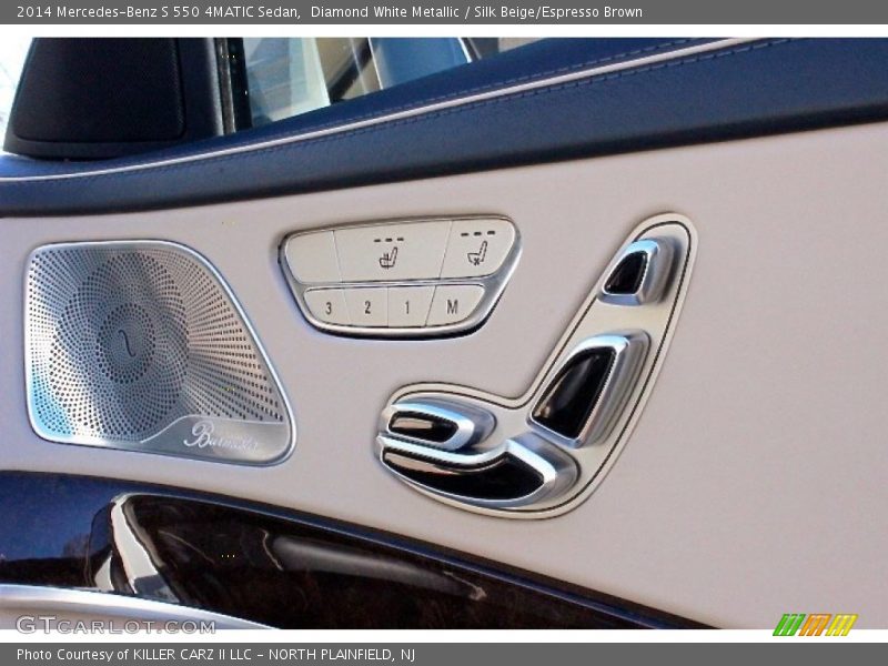 Diamond White Metallic / Silk Beige/Espresso Brown 2014 Mercedes-Benz S 550 4MATIC Sedan