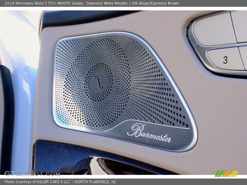 Diamond White Metallic / Silk Beige/Espresso Brown 2014 Mercedes-Benz S 550 4MATIC Sedan