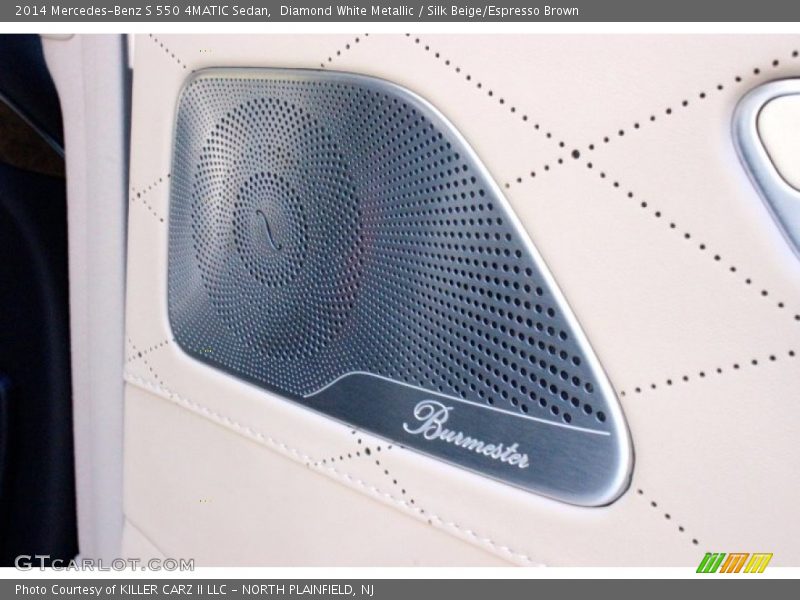 Diamond White Metallic / Silk Beige/Espresso Brown 2014 Mercedes-Benz S 550 4MATIC Sedan