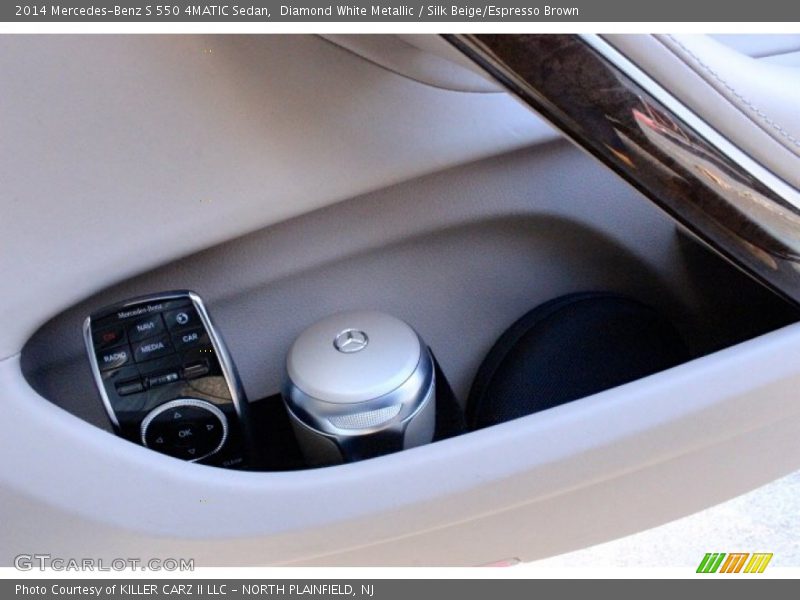 Diamond White Metallic / Silk Beige/Espresso Brown 2014 Mercedes-Benz S 550 4MATIC Sedan