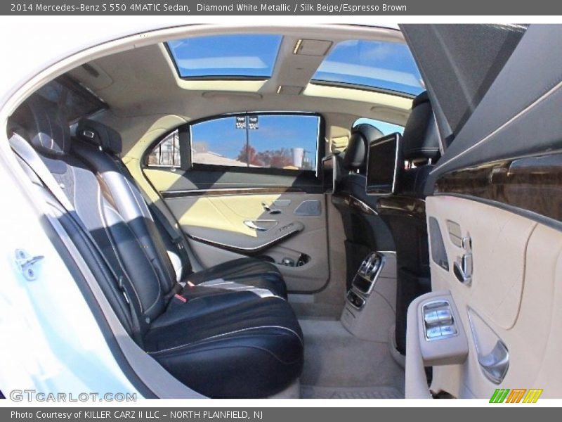 Diamond White Metallic / Silk Beige/Espresso Brown 2014 Mercedes-Benz S 550 4MATIC Sedan