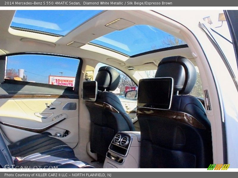 Diamond White Metallic / Silk Beige/Espresso Brown 2014 Mercedes-Benz S 550 4MATIC Sedan