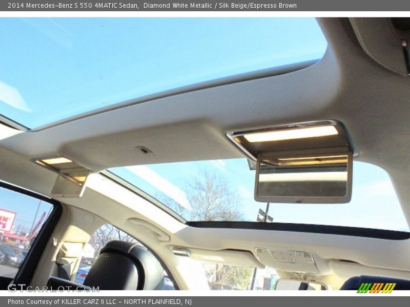 Diamond White Metallic / Silk Beige/Espresso Brown 2014 Mercedes-Benz S 550 4MATIC Sedan