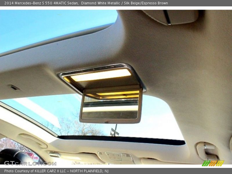 Diamond White Metallic / Silk Beige/Espresso Brown 2014 Mercedes-Benz S 550 4MATIC Sedan