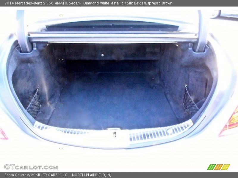 Diamond White Metallic / Silk Beige/Espresso Brown 2014 Mercedes-Benz S 550 4MATIC Sedan